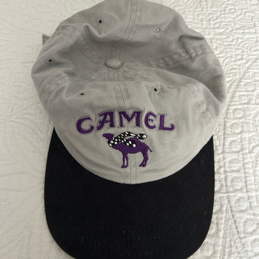 Gray and Black Camel Logo Cap